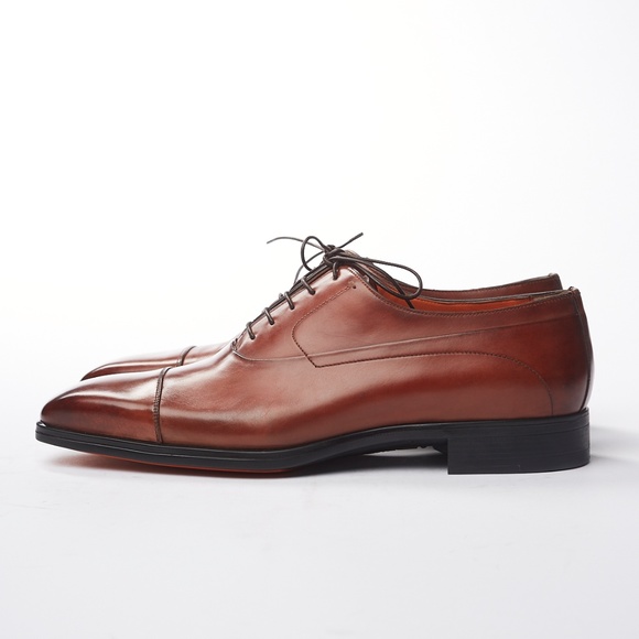 🆕️ NWT Santoni Brown Cap-toe Oxford Sz 8UK/9US - Picture 3 of 8